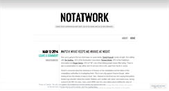 Desktop Screenshot of notatwork.wordpress.com