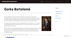 Desktop Screenshot of gorkabartolomecoach.wordpress.com
