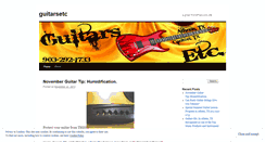 Desktop Screenshot of guitarsetc.wordpress.com