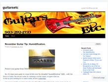 Tablet Screenshot of guitarsetc.wordpress.com