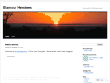 Tablet Screenshot of glamourheroines4u.wordpress.com
