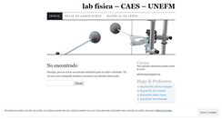 Desktop Screenshot of labfisicasabino.wordpress.com