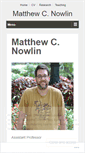 Mobile Screenshot of matthewnowlin.wordpress.com