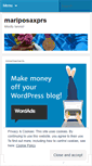 Mobile Screenshot of mariposaxprs.wordpress.com