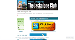 Desktop Screenshot of jackalopeclub.wordpress.com