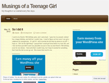 Tablet Screenshot of musingsofateenagegirl.wordpress.com