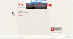 Desktop Screenshot of mrdavisblog.wordpress.com