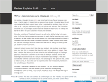 Tablet Screenshot of marissalowman.wordpress.com