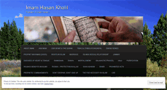 Desktop Screenshot of imamhasankhalil.wordpress.com