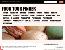 Tablet Screenshot of foodtourfinder.wordpress.com