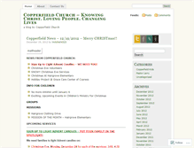 Tablet Screenshot of copperfieldchurch.wordpress.com
