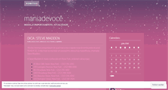 Desktop Screenshot of maniadevoce.wordpress.com