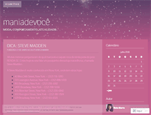 Tablet Screenshot of maniadevoce.wordpress.com