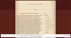 Desktop Screenshot of mydailytake.wordpress.com