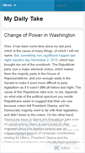 Mobile Screenshot of mydailytake.wordpress.com