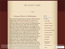 Tablet Screenshot of mydailytake.wordpress.com