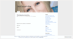 Desktop Screenshot of heidisawyer.wordpress.com