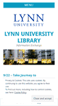 Mobile Screenshot of lynnlibrary1.wordpress.com