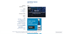 Desktop Screenshot of carolineleone.wordpress.com
