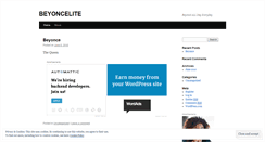 Desktop Screenshot of beyoncelite.wordpress.com