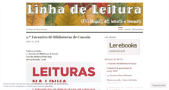 Desktop Screenshot of linhadeleitura.wordpress.com