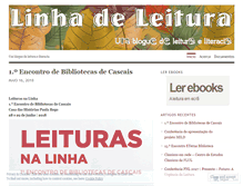 Tablet Screenshot of linhadeleitura.wordpress.com