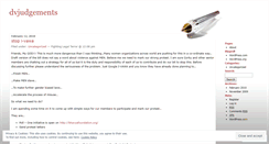 Desktop Screenshot of dvjudgements.wordpress.com