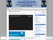 Tablet Screenshot of freedom836.wordpress.com