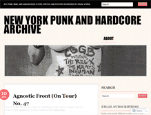 Tablet Screenshot of nypunkandhardcore.wordpress.com