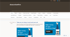 Desktop Screenshot of deasonlawfirm.wordpress.com
