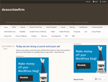 Tablet Screenshot of deasonlawfirm.wordpress.com
