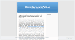 Desktop Screenshot of homestagingpros.wordpress.com