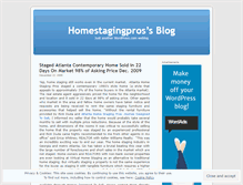 Tablet Screenshot of homestagingpros.wordpress.com