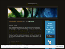 Tablet Screenshot of lexneon.wordpress.com