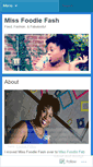 Mobile Screenshot of missfoodiefash.wordpress.com