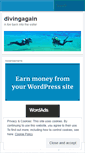 Mobile Screenshot of divingagain.wordpress.com