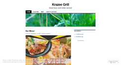 Desktop Screenshot of krazeegrill.wordpress.com