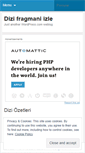 Mobile Screenshot of dizifragmaniizle.wordpress.com