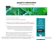 Tablet Screenshot of humanurbanisation.wordpress.com