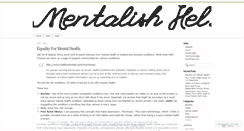 Desktop Screenshot of mentalishhel.wordpress.com
