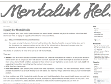 Tablet Screenshot of mentalishhel.wordpress.com