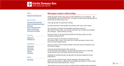 Desktop Screenshot of ceritadewasasex.wordpress.com