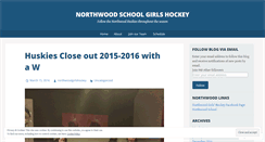 Desktop Screenshot of northwoodgirlshockey.wordpress.com