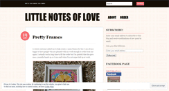 Desktop Screenshot of littlenotesoflove.wordpress.com