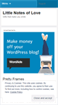 Mobile Screenshot of littlenotesoflove.wordpress.com