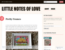 Tablet Screenshot of littlenotesoflove.wordpress.com