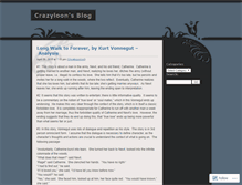 Tablet Screenshot of crazyloon.wordpress.com