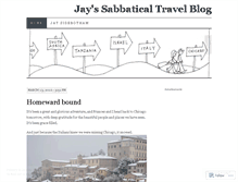 Tablet Screenshot of jayssabbatical.wordpress.com