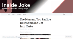 Desktop Screenshot of dukeinsidejoke.wordpress.com