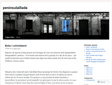 Tablet Screenshot of peninsulaillada.wordpress.com